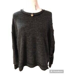 Zenana Large Lightweight Gray Pullover‎ Sweater